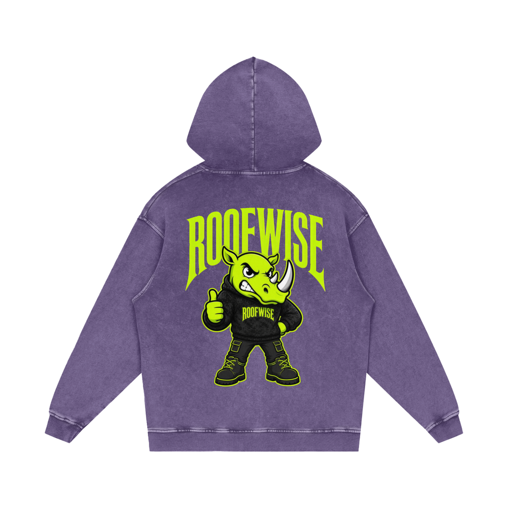 RW | After Hours Oversized Hoodie | Snow Wash | Shocked Graphic Hoodie Series