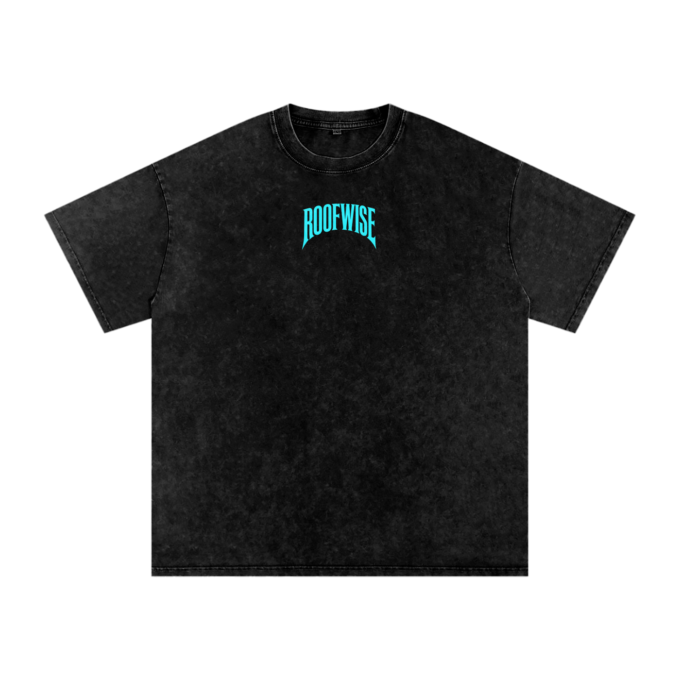 RW | After Hours Oversized Graphic Tee | Snow Wash | Neon Blue Edition