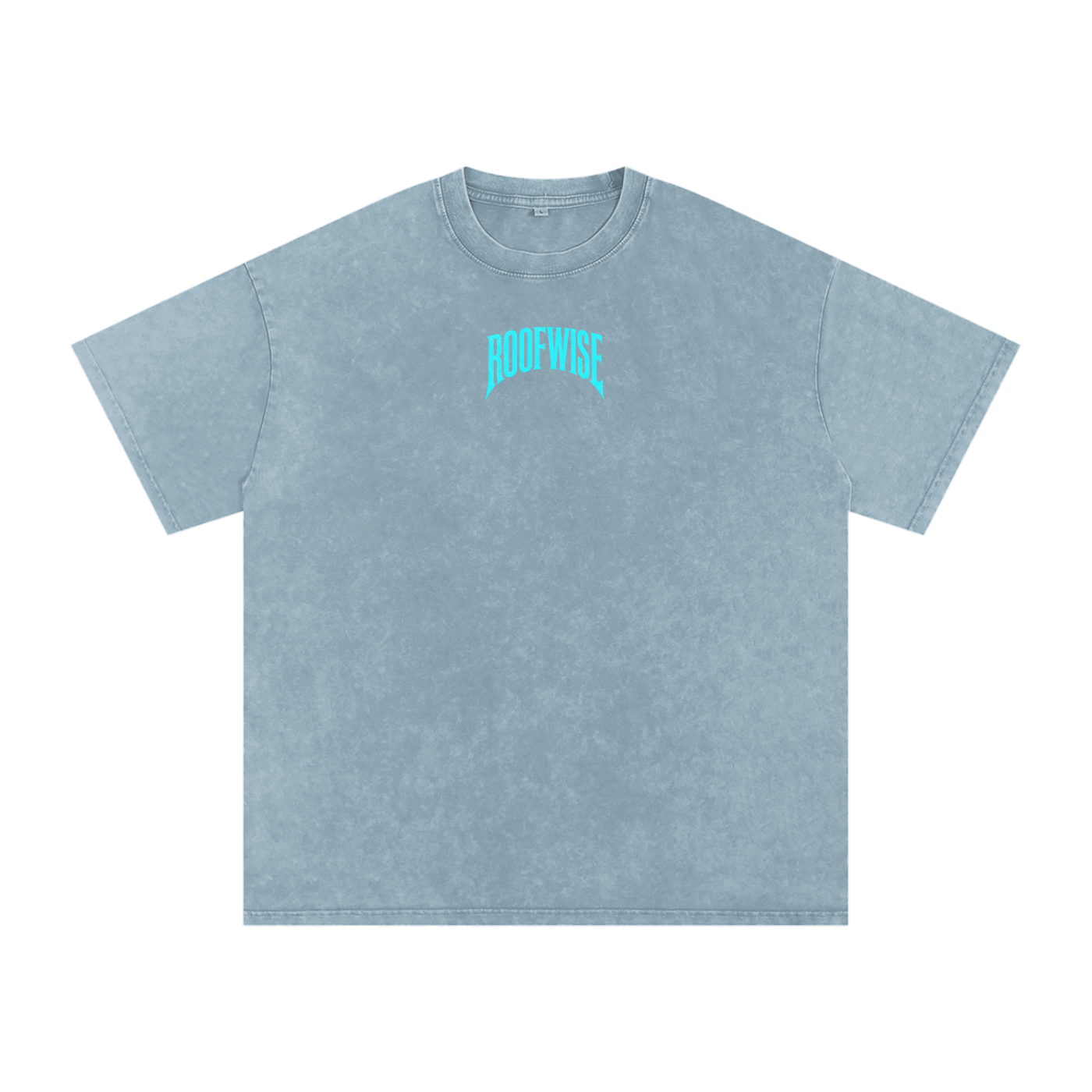 RW | After Hours Oversized Graphic Tee | Snow Wash | Neon Blue Edition