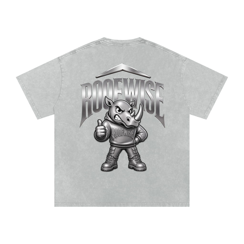 RW | After Hours Oversized Graphic Tee | Snow Wash | Titanium Edition