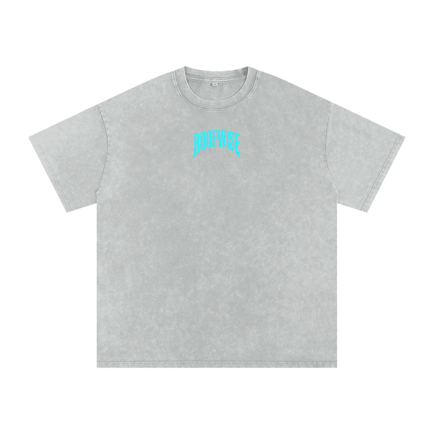 RW | After Hours Oversized Graphic Tee | Snow Wash | Neon Blue Edition
