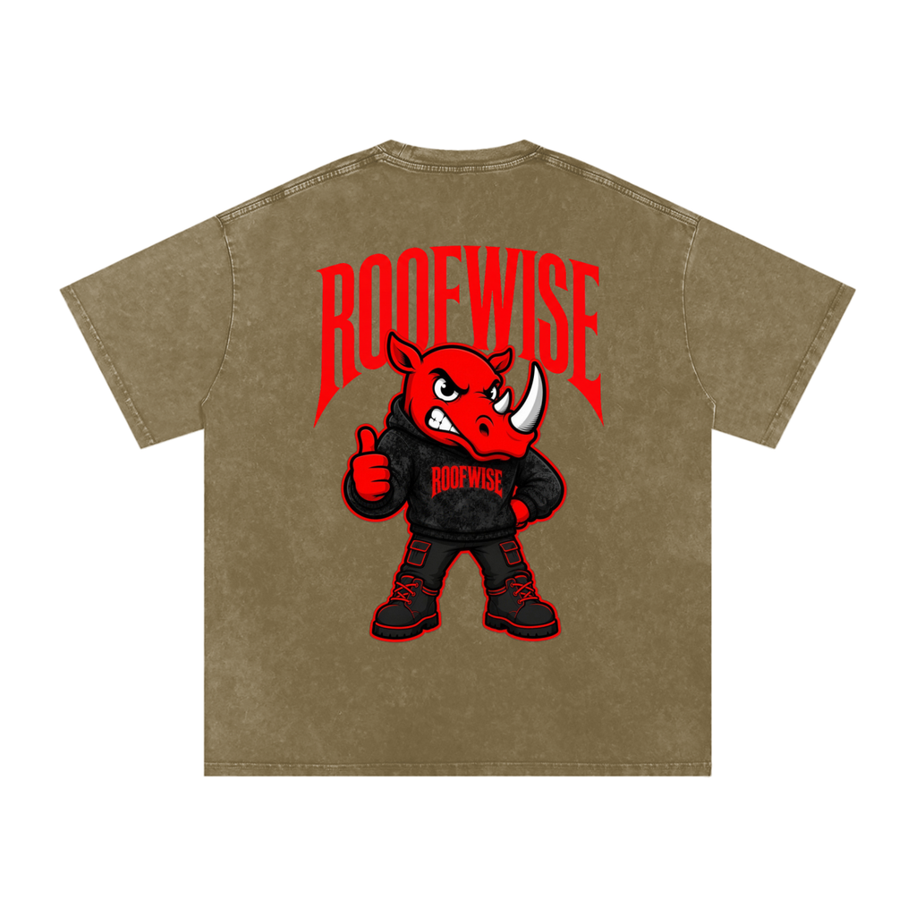 RW | After Hours Oversized Tee | Snow Wash | Bloodshot Edition