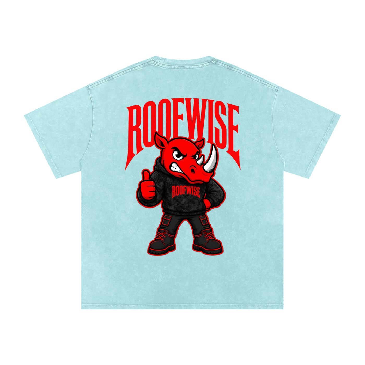 RW | After Hours Oversized Tee | Snow Wash | Bloodshot Edition