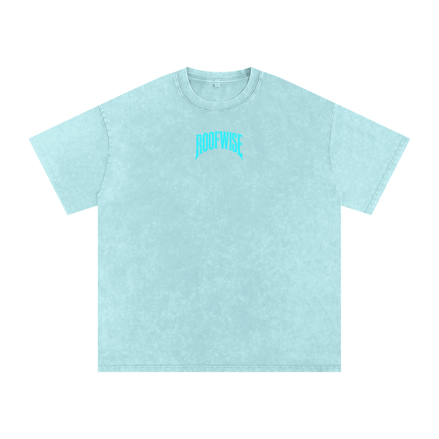 RW | After Hours Oversized Graphic Tee | Snow Wash | Neon Blue Edition
