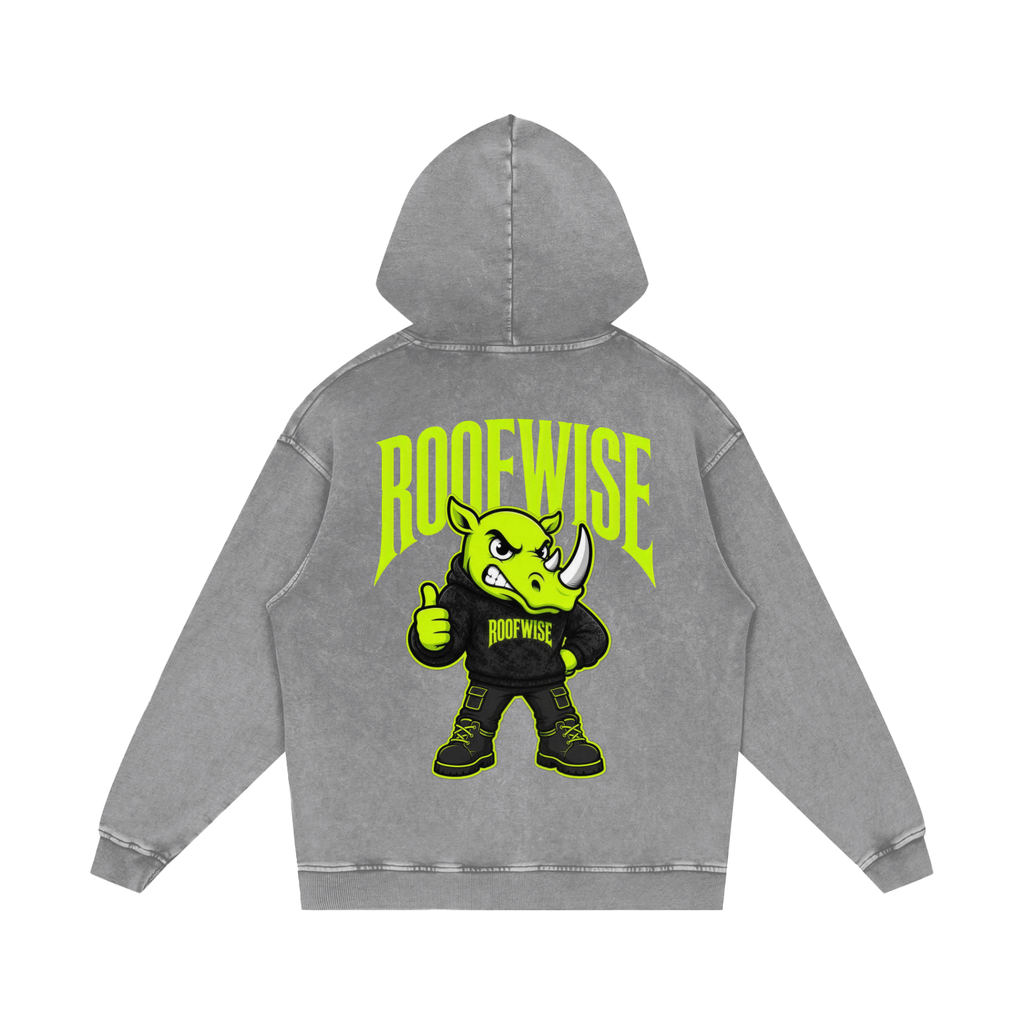 RW | After Hours Oversized Hoodie | Snow Wash | Shocked Graphic Hoodie Series