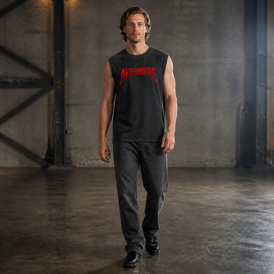 AFTRHRS Redline Cutoff Tank — black front model