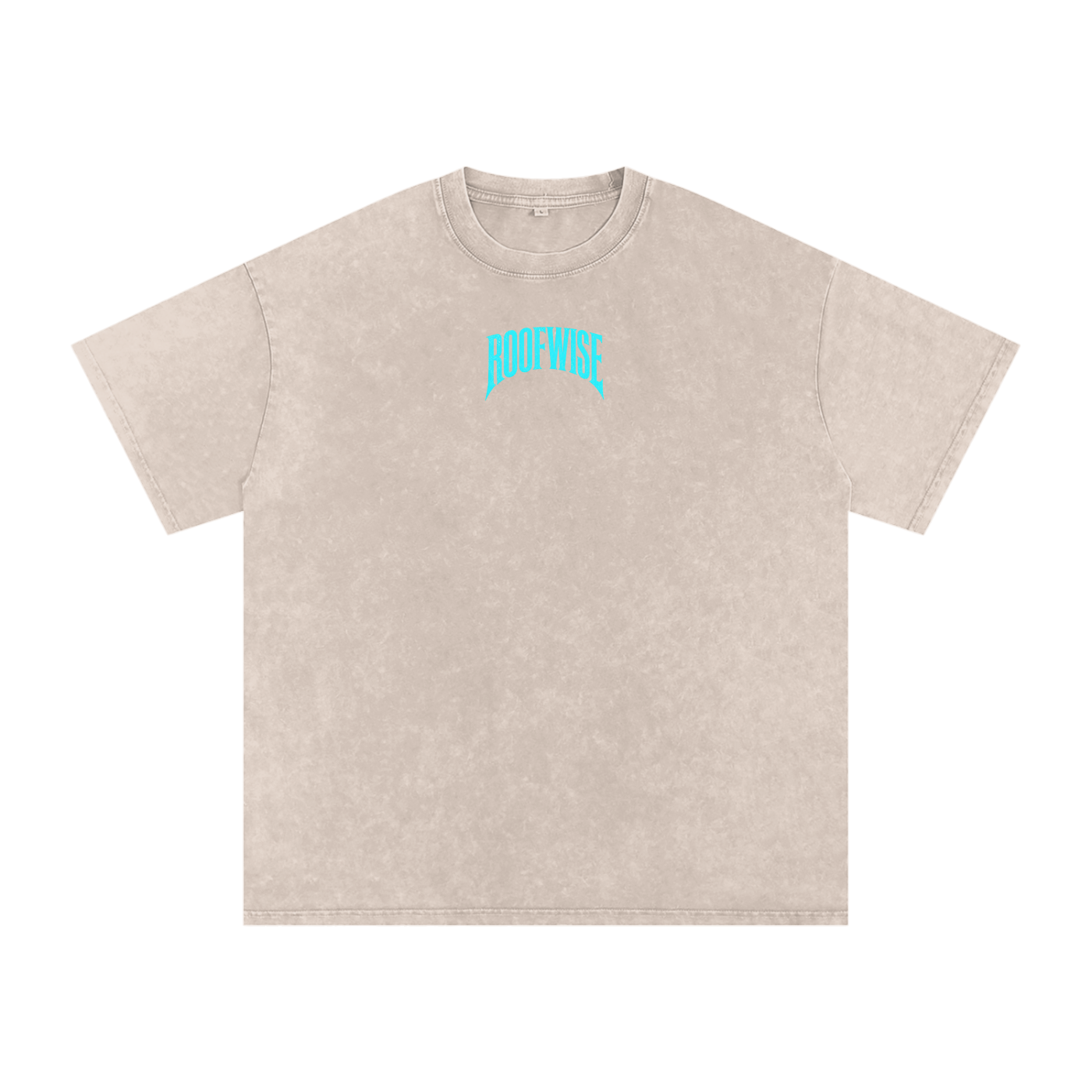 RW | After Hours Oversized Graphic Tee | Snow Wash | Neon Blue Edition