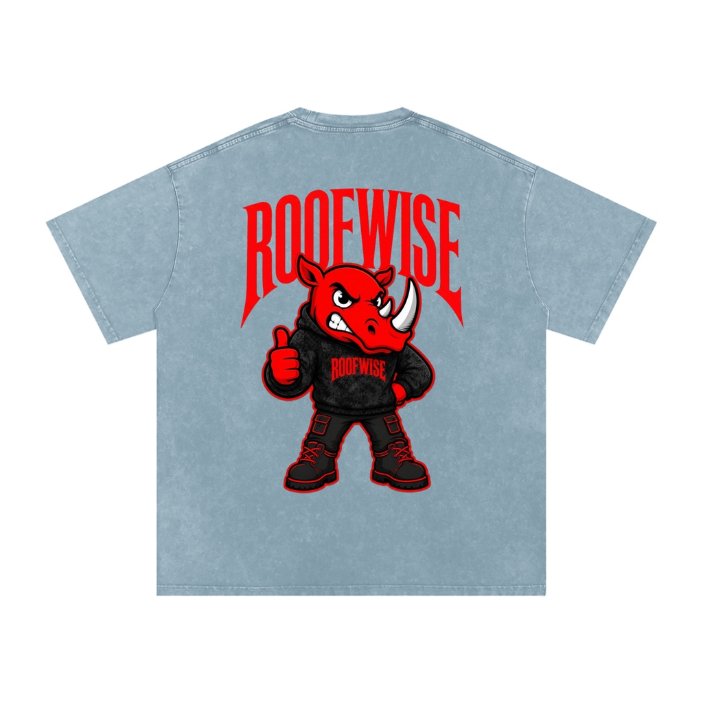 RW | After Hours Oversized Tee | Snow Wash | Bloodshot Edition