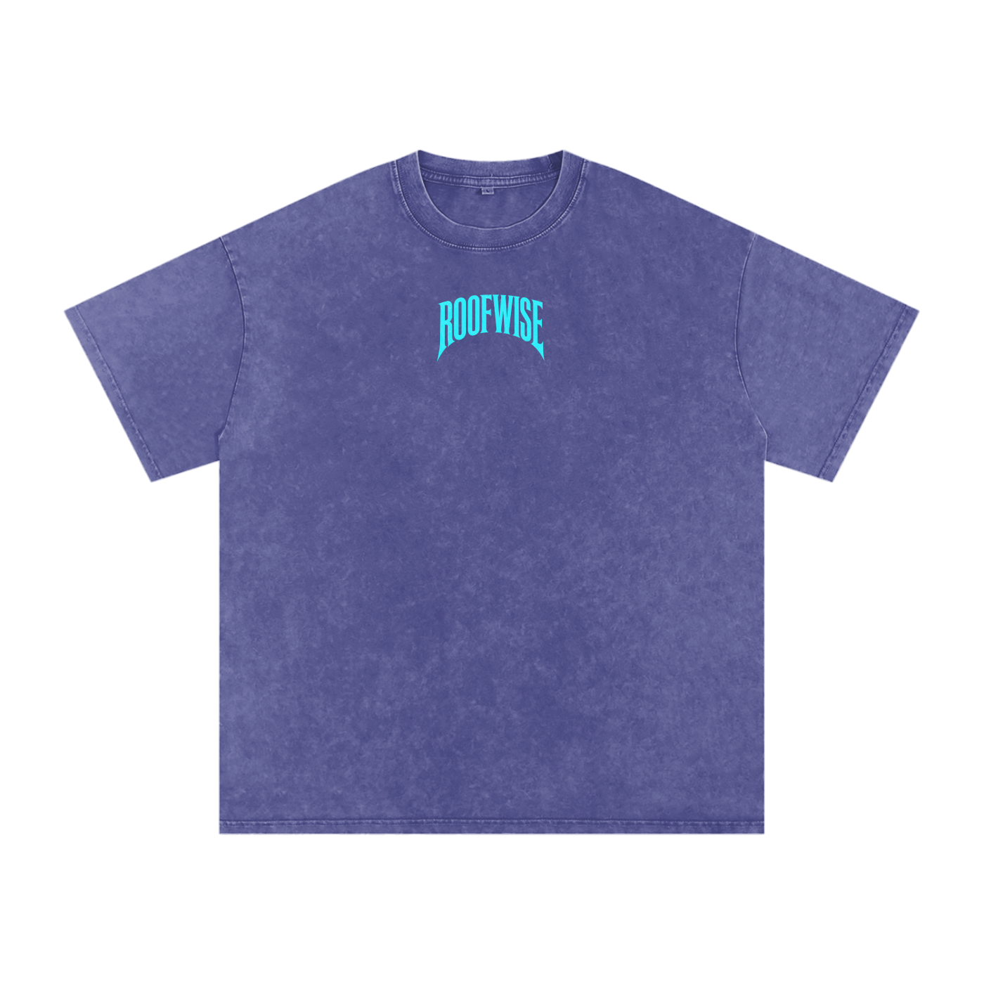 RW | After Hours Oversized Graphic Tee | Snow Wash | Neon Blue Edition