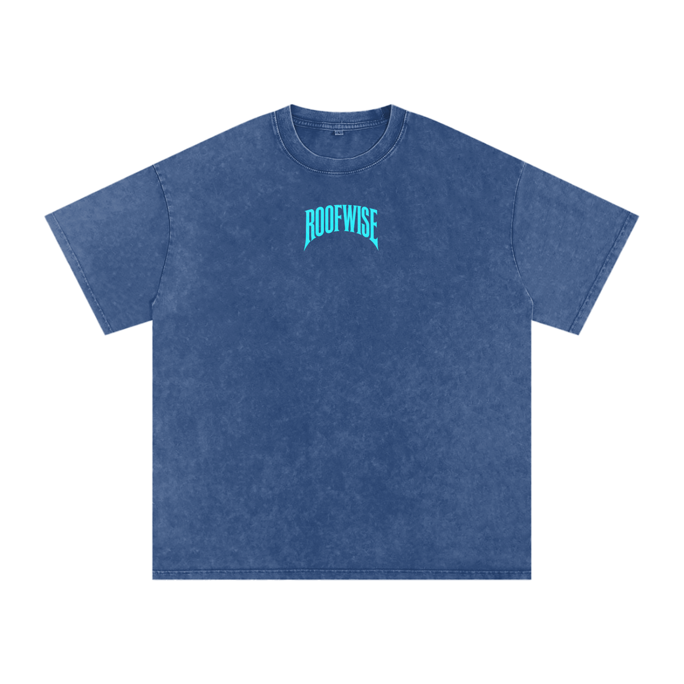RW | After Hours Oversized Graphic Tee | Snow Wash | Neon Blue Edition